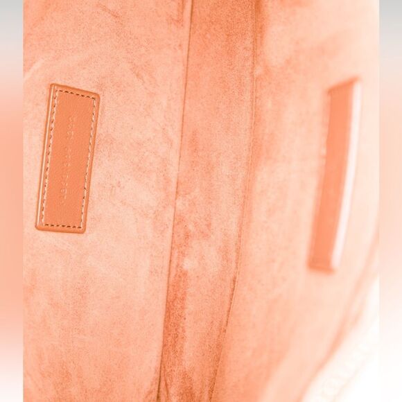 YSL Saint Laurent Rive Gauche Leather Wristlet Pouch - Camel - Picture 9 of 16